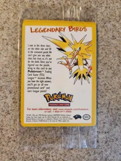 PSA9 Ancient Mew Pokemon 2000 Movie Promo w/FREE Legendary Bird Promo SEALED - Image 3