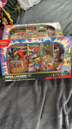 Pokemon TCG Mega Lucario ex Premium Figure Collection Box Factory Sealed In Hand - Image 1