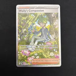 Wally's Compassion 186/132 Special Illustration Rare Pokemon Mega Evolution NM - Image 1
