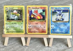 Pokemon TCG Base Set 2 Charmeleon, Wartortle, Ivysaur Trio Set - LP - Image 1