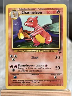 Pokemon TCG Base Set 2 Charmeleon, Wartortle, Ivysaur Trio Set - LP - Image 2
