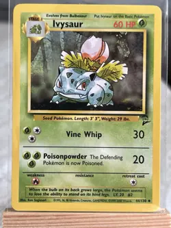 Pokemon TCG Base Set 2 Charmeleon, Wartortle, Ivysaur Trio Set - LP - Image 3