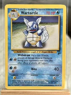 Pokemon TCG Base Set 2 Charmeleon, Wartortle, Ivysaur Trio Set - LP - Image 4