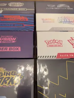 Pokemon Elite Trainer Box ETB Lot 10 Case Celebrations Prismatic Evolutions - Image 3