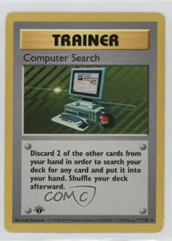 Computer Search Shadowless 1st Ed. Pokemon Base Set #71 1999 - Image 1