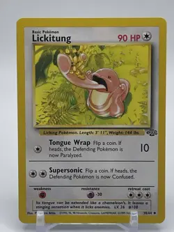 Lickitung 38/64 Pokemon Jungle Uncommon NM/MINT 1999 F3 NM - Image 1