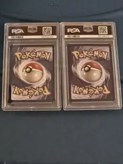 1999 PSA 7 Vaporeon #28 & PSA 6 Jolteon #20 Jungle Edition Pokemon TCG - Image 2