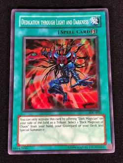 Yugioh Dedication through light and Darkness IOC-095 Super (NM) - Image 1