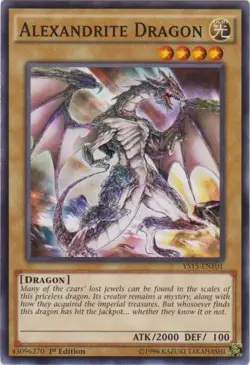 Alexandrite Dragon - YS15-ENF01 - Common - 1st Edition - Lightly Played - Image 1
