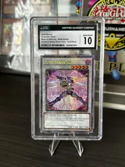 Yu-Gi-Oh! CGC10 Gem Mint Junk Warrior MZMI-EN000 Quarter Century Secret - Image 1