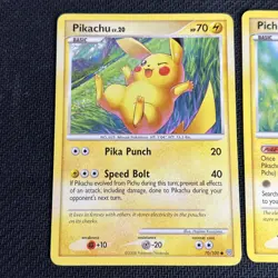 Pikachu 70/100 Pichu 45/100 Stormfront Pokemon Card English Non-Holo 2 HeavyPlay - Image 2