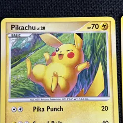 Pikachu 70/100 Pichu 45/100 Stormfront Pokemon Card English Non-Holo 2 HeavyPlay - Image 3