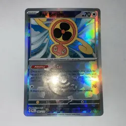 Pokemon TCG Prismatic Evolutions 085 Fan Rotom POKEBALL Pattern Holo Card NM - Image 1
