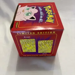 Pokemon 23k Gold-Plated Trading Card 1999 Burger King Jigglypuff New Sealed - Image 2