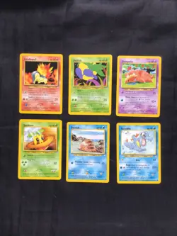 Pokemon Cards: Neo Genesis 6 Card Non-Holo Lot - Image 1