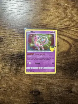 Mew Holo 11/25 Celebrations Pokemon TCG Single Card ENGLISH NM - Image 1