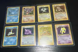 Pokemon WOTC Vintage Lot - Fossil Holo 8 Card Lot - Varying Conditions - Image 1