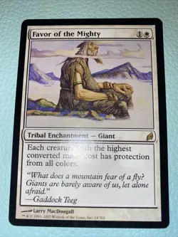 Favor of the Mighty Lorwyn NM White Rare MAGIC THE GATHERING MTG CARD - Image 2