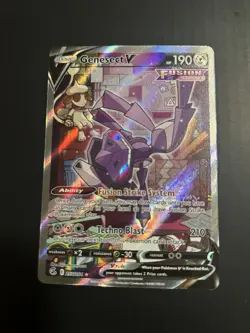 Pokemon TCG Genesect v Fusion Strike Holo Ultra Rare Card 255/264 Near Mint - Image 1
