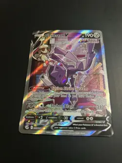 Pokemon TCG Genesect v Fusion Strike Holo Ultra Rare Card 255/264 Near Mint - Image 2