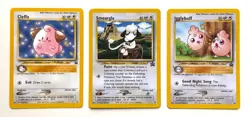 WOTC Black Star Promo Pokemon Cards: Cleffa 31, Smeargle 32, Igglybuff 36, NM-LP - Image 1