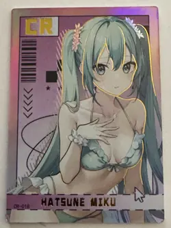HATSUNE MIKU CR CR-018 Goddess of Power Goddess Story Anime Collectible Card - Image 1