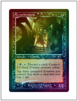 1x Cryptbreaker, Retro Frame Foil, Secret Lair Bonus Card, MTG NM - Image 1