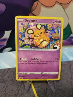 Dedenne Holo Pokemon Prize Pack Series 1 Promo Pokemon Card NM/LP Play Stamp - Image 1