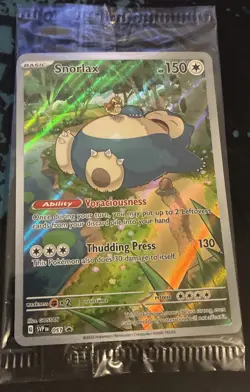 Pokemon TCG Snorlax 051 Scarlet & Violet 151 Holo Promo Card Sealed NM - Image 1