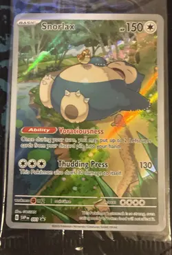 Pokemon TCG Snorlax 051 Scarlet & Violet 151 Holo Promo Card Sealed NM - Image 3