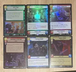 Star Wars Unlimited - Secrets Of Power - 6 X Legendary Foil Cards - Image 1