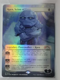 MTG Karn, Scion of Urza *RAINBOW FOIL* Secret Lair Li'l'est Walkers 1419 NM - Image 1