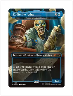 1x Eddie the Judge - Bruvac the Grandiloquent, Secret Lair Iron Maiden, MTG NM - Image 1