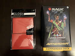 Magic The Gathering Aetherdrift Commander Deck Living Energy SEALED w/sleeves - Image 1