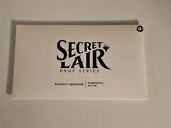 Magic the Gathering MTG Secret Lair: Sheldon's Spellbook Rainbow Foil Sealed New - Image 1