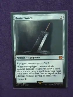 MTG Magic: The Gathering - Buster Sword - Final Fantasy #255 Mythic FIN - Image 1