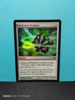 FOIL Darksteel Pendant / Nachtstahlanhanger - MTG Magic - Image 1