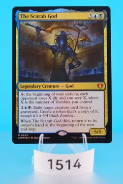 MTG The Scarab God Commander Masters Foil #356 - Image 1