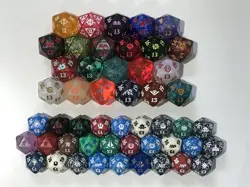 50 mtg spindown dice No Doubles! d20 life counter magic game dice - Image 1