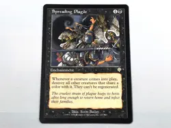MTG - INVASION (BB/'00) - SPREADING PLAGUE (125) - AUSB. PEST/RARE/NEVER PL./NM - Image 1