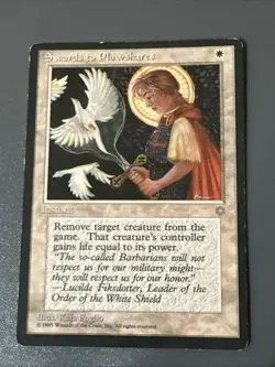 Swords To Plowshares X1 Ice Age Played Condition See Pics Front Back - Image 1