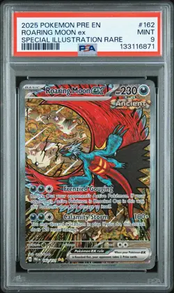 2025 Pokemon Prismatic Evolutions Roaring Moon Ex Special Rare SIR 162/131 PSA 9 - Image 3