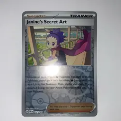 Pokemon TCG Janine's Secret Art Reverse Holo 112/131 SV: Prismatic Evolutions - Image 1