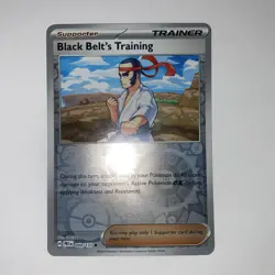 Pokemon TCG Black Belt's Training Reverse Holo 099/131 SV: Prismatic Evolutions - Image 1