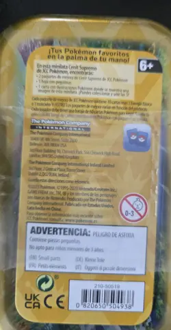 LOT OF 5 SPANISH Pokemon Crown Zenith CENIT SUPREMO Mini Tins 10 Packs Total - Image 4