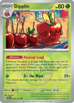 Dipplin (Master Ball Pattern, #010/131) - H SV - Prismatic Evolutions LP Pokemon - Image 1