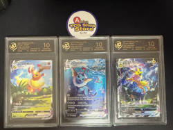 RPA10 Pokemon TCG S-Chinese Jolteon Flareon Vaporeon Vmax CSHC-003 006 009 HOLO - Image 1