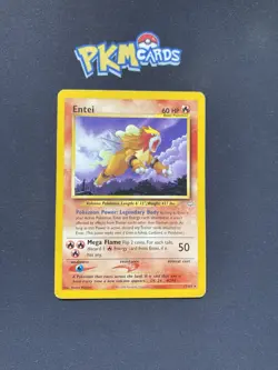 Pokemon TCG Entei Neo Revelation 17/64 Regular Rare MP. - Image 1