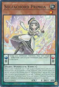Yugioh! Solfachord Primoa - DOOD-EN021 - Common - 1st Edition Near Mint, English - Image 1