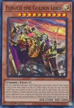Eldlich the Golden Lord (Alternate Art) - RA01-EN019 - Super Rare - 1st Edition - Image 1